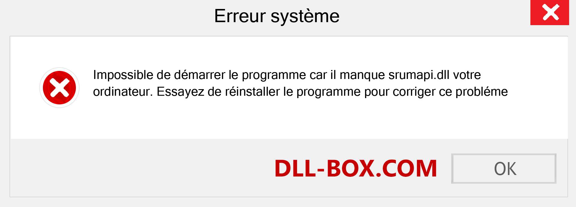 Le fichier srumapi.dll est manquant ?. Télécharger pour Windows 7, 8, 10 - Correction de l'erreur manquante srumapi dll sur Windows, photos, images